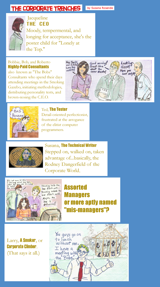 Welcome to the Corporate Trenches Cartoon Boutique