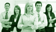 sillouette of business people